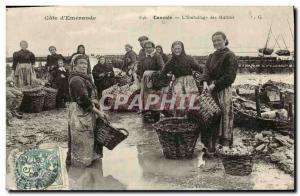 Old Postcard Cancale oysters oyster farming L Packaging TOP