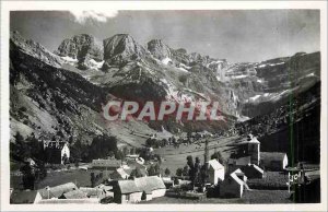 Old Postcard Gavarnie Htes Pyr Village and at the bottom of the Massif Marbor...