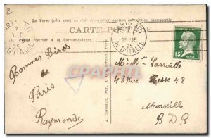 Old Postcard Paris Gardens and the Bassin du Luxembourg