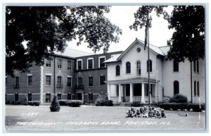 1950 The Covanent Childrens Home Princeton Illinois IL RPPC Photo Postcard