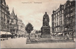 Germany Frankfurt am Main Goetheplatz Vintage Postcard C114