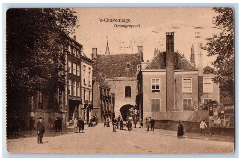 S-Gravenhage (The Hague) Netherlands Postcard Gevangenpoort Art Gallery 1920