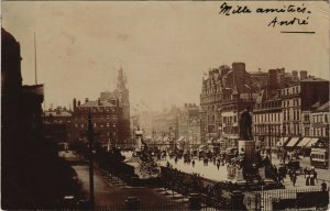 PC UNITED KINGDOM, SALFORD, STREET SCENE, Vintage REAL PHOTO Postcard (b32028)