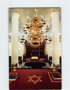 Postcard Interior of Mikve Israel Emanuel Synagogue Willemstad Curaçao