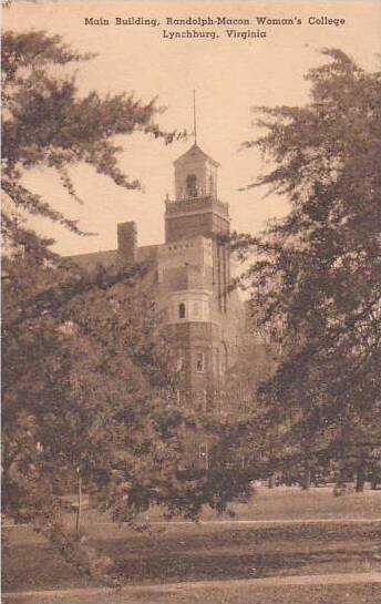 Virginia Lynchburg Main Building Randolph Macon Womans College Albertype