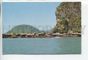 448803 Thailand 1979 fishing village at Koh Pannyi island real posted to Germany
