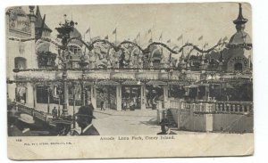 Postcard Arcade Luna Park Coney Island NY