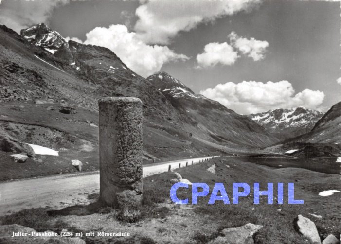 Postcard Modern Passh�he Julier (2,284 m) mit R�mers�ule