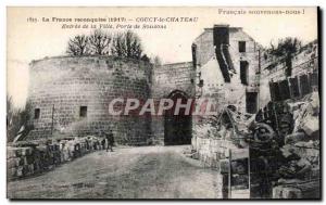 Coucy le Chateau - Entree City - Porte de Soissons - Old Postcard