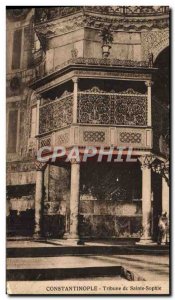 Old Postcard Constantinople St. Sophia Tribune
