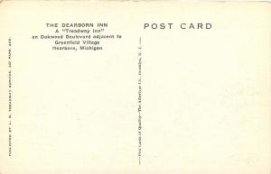 Dearborn Michigan~The Dearborn Inn~Treadway~Colonial Lounge Interior~1930s PC