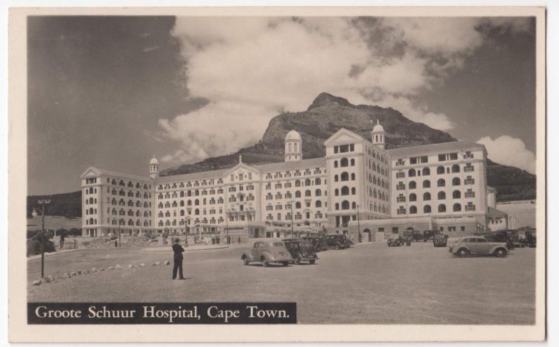 South Africa; Groote Schuur Hospital, Capetown RP PPC, c 1940's PPC