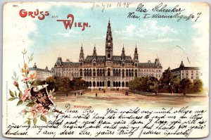 Rathaus Vienna City Hall Local Government of Vienna Austria Posted Postcard