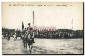 Old Postcard The Holidays Of Victory 14 July 1919 The General Pershing Army