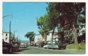 P792 vintage main street scene old cars famous jed prouty tavern bucksport maine