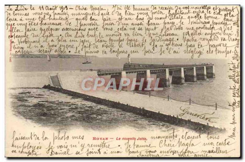 Old Postcard Royan La Jetee Nouvlle