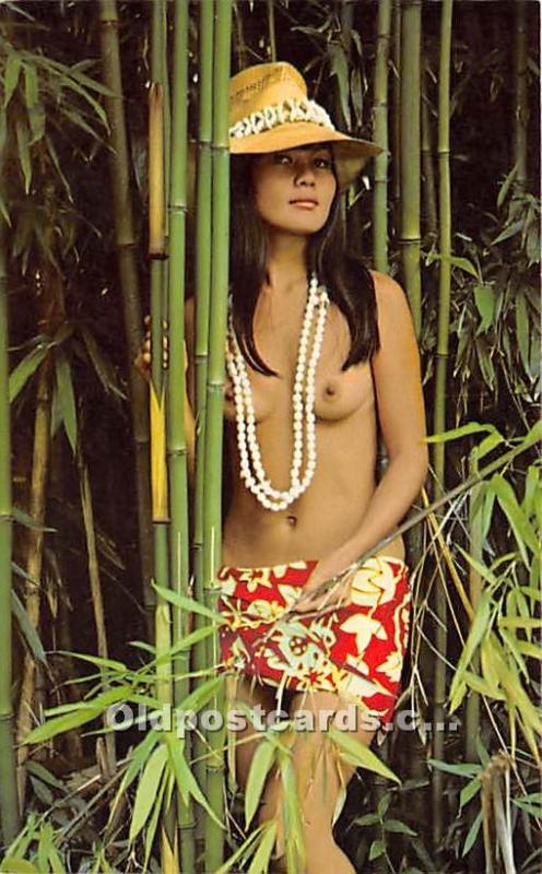 Nude Postcard The Lure and Mystery of the Tropics Unused