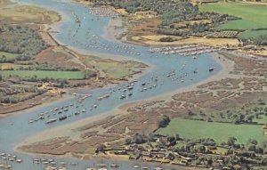 Hamble From The Air 1980s Birds Eye Hampshire Postcard