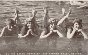 Arcade Card Sexy Risqué Pin Up Girls Bathing Beauty Berkeley Lake Denver~127380