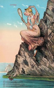 Germany Loreley Lorelei Fantasy Lady Comic Postcard 06.66