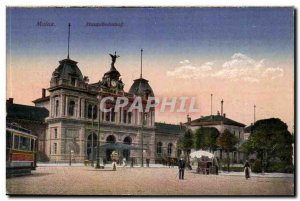 Mainz Germany Postcard Old Hauptbahnhof