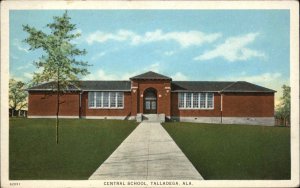 Talladega Alabama AL Central School Vintage Postcard