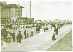 US Galveston , Texas. Calvez Hotel - old picture, new card. Mint Card.