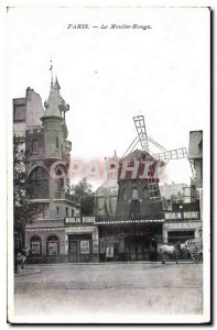 Postcard Old Paris Moulin Rouge