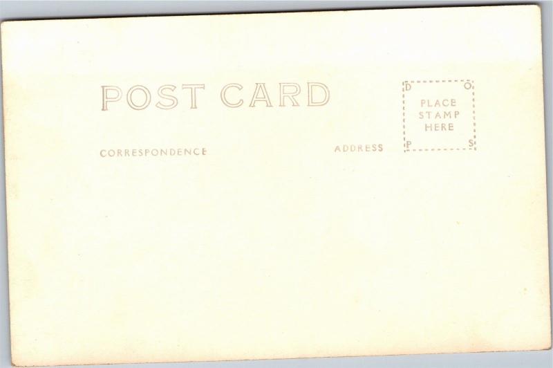 RPPC Missionary on Water Buffalo, Bernheimer Residence CA Vintage Postcard L15