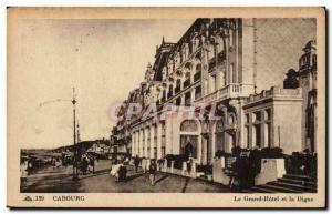 Old Postcard Cabourg Grand Hotel and the dam