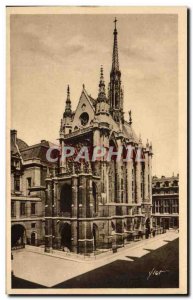 Old Postcard Paris strolling La Sainte Chapelle