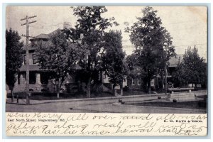 1910 East North Street Hagerstown Maryland MD Antique Posted Postcard