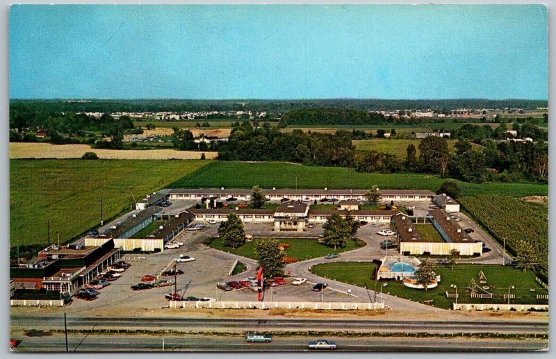 Toledo Ohio 1960s Postcard Toledo Turnpike Motel