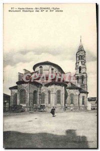 Old Postcard Haute Vienne St Leonard Church