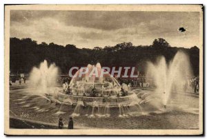 Postcard Old Chateau Versailles Latona fountain