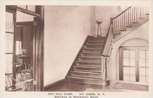 New York Mt Kisco Ray Hill Camp Stairway To Recreation Room Albertype