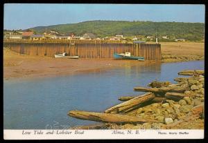 Low tide and Lobser Boat - Alma, N.B.