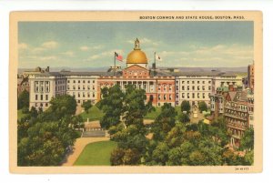 MA - Boston. State House & Boston Common  ca 1933