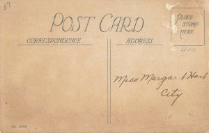 Cubby girl under mistletoe Artist signed Twelvetrees PC AD272