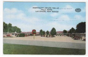 Villa Motel Highway 80 Las Cruces New Mexico postcard