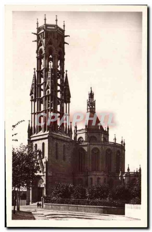 Old Postcard Le Havre church Ste Cecile outside