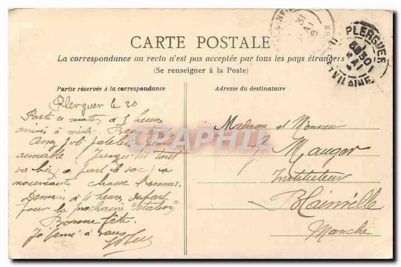 Old Postcard Vallee Mirelou Waterfall