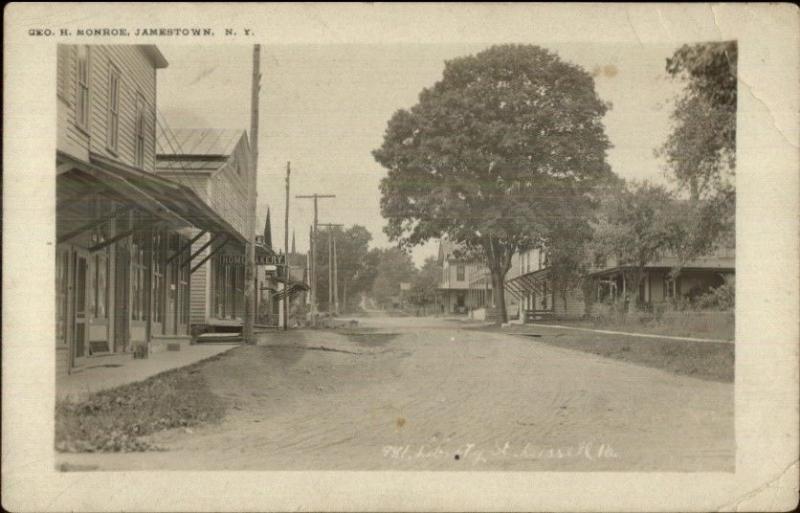 Russell PA Liberty Street George Monroe Real Photo Postcard