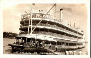 RPPC The Mississippi Steamer President Vintage Postcard G55