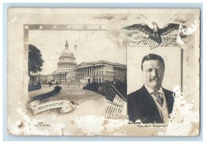 c1905 Multiview President Roosevelt Washington WA RPPC Photo Rotograph Postcard 