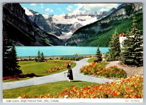 The Piper At Lake Louise, Banff National Park, Alberta, 1971 Don Harmon Postcard