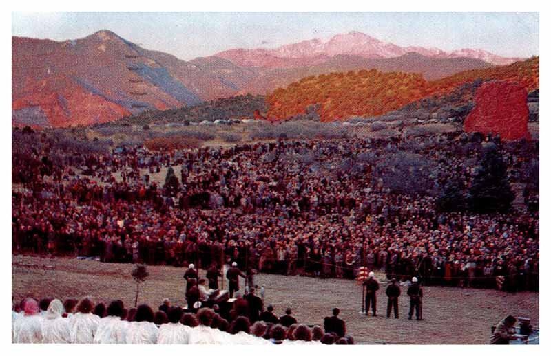 Postcard TOURIST ATTRACTION SCENE Colorado Springs Colorado CO AS9988