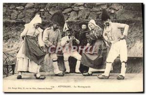 Old Postcard Folklore Auvergne The Mountaineer