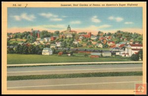 Somerset, Roof Garden of Penna, on America's Super Highway, Pa