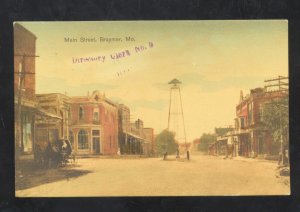 BRAYMER MISSOURI DOWNTOWN MAIN STREET SCENE STORES MO. VINTAGE POSTCARD